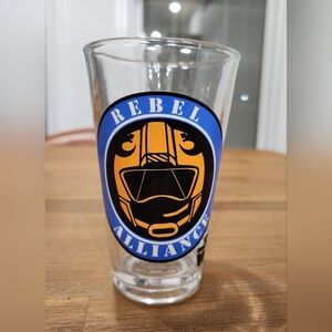 Vintage Star Wars GLASS Rebel ALLIANCE SNOW SPEEDER